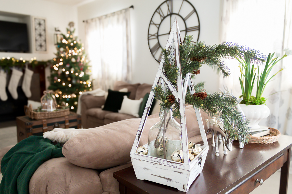 Neutral Christmas Living Room 