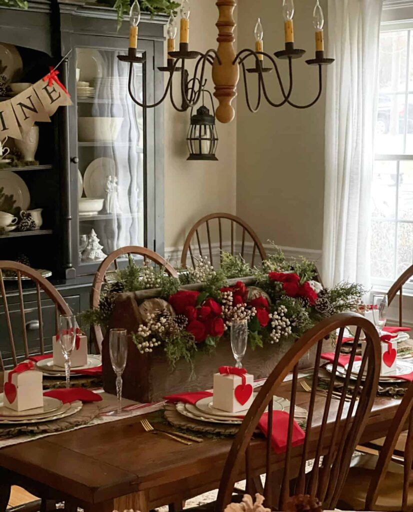 Galentine's Day Tablescape - Bricks 'n Blooms