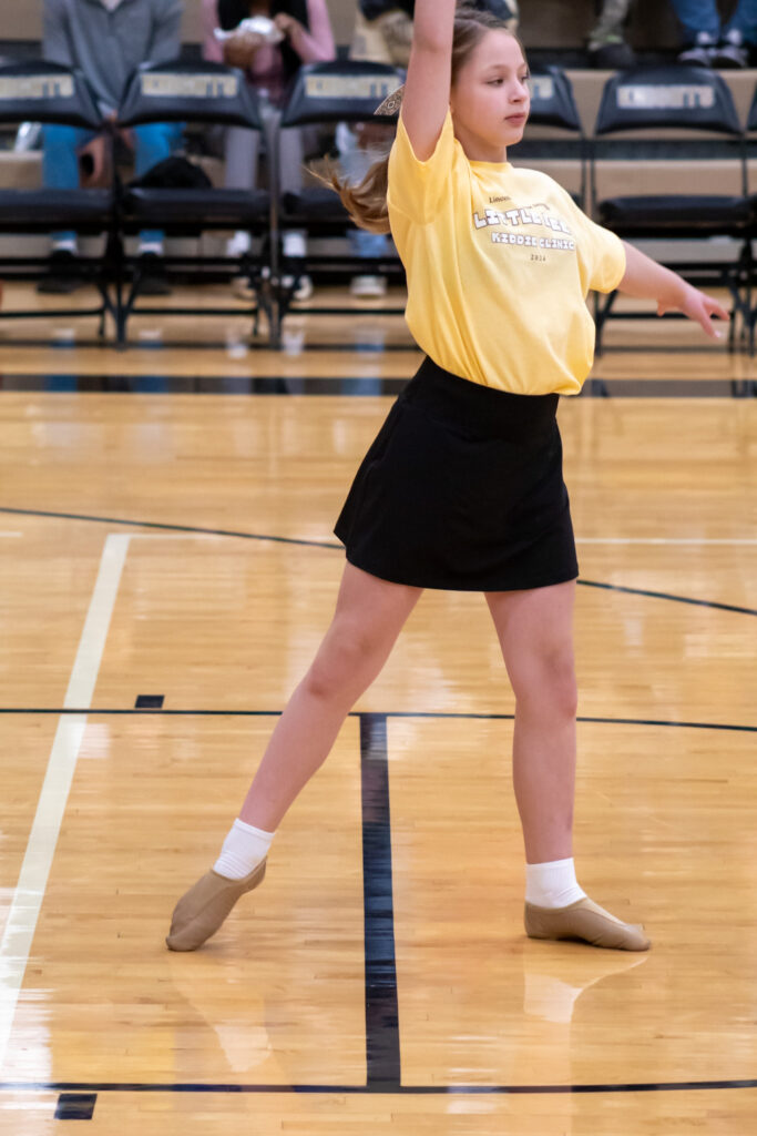 Harper Performing a Dance Routine at Halftime