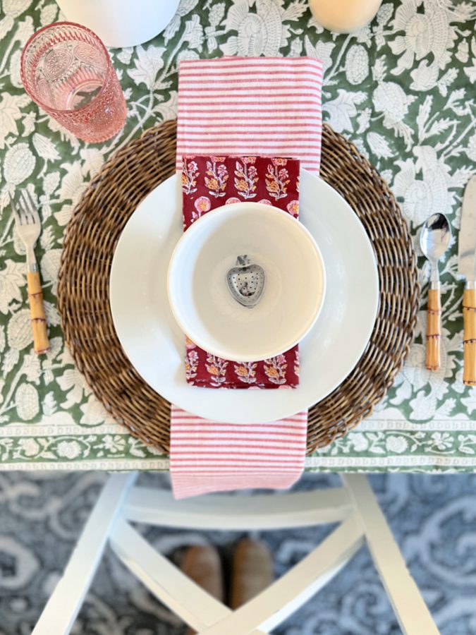 Pink and Green Valentine's Day Tablescape - The Tattered Pew - Week in Rewind Volume 69 - Midwest Life and Style Blog