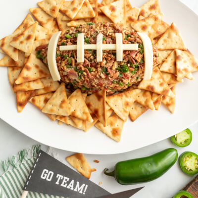 Easy Game Day Appetizer: Jalapeno Popper Cheese Ball