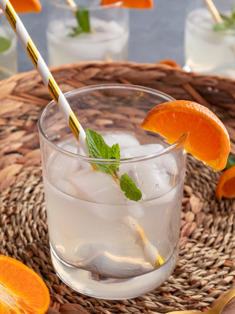 Mandarin Mule Cocktail with Mandarin Orange Garnish