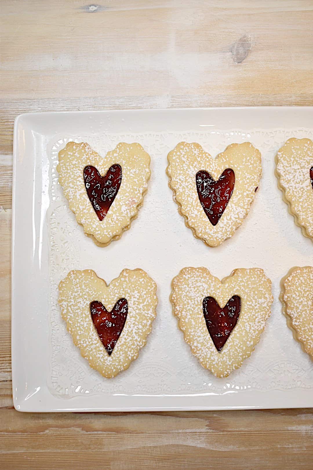 Valentine's Day Linzer Cookies from Vintage Home Designs - 