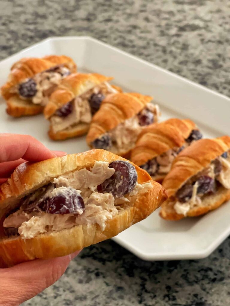 Chicken Salad Sandwich Recipe with Grapes from Bricks 'n Blooms 