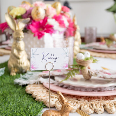 Easy Easter Table Decor: DIY Bunny Place Card Holders