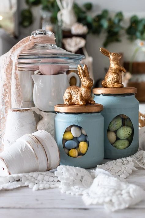 DIY Bunny Treat Jars from DIY Beautify