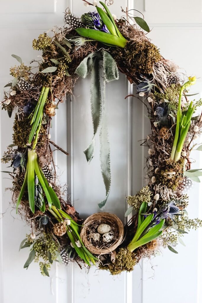 Living Spring Bulb Wreath from Cottage on Bunker Hill - Week in Rewind Volume 73 with Midwest Life and Style