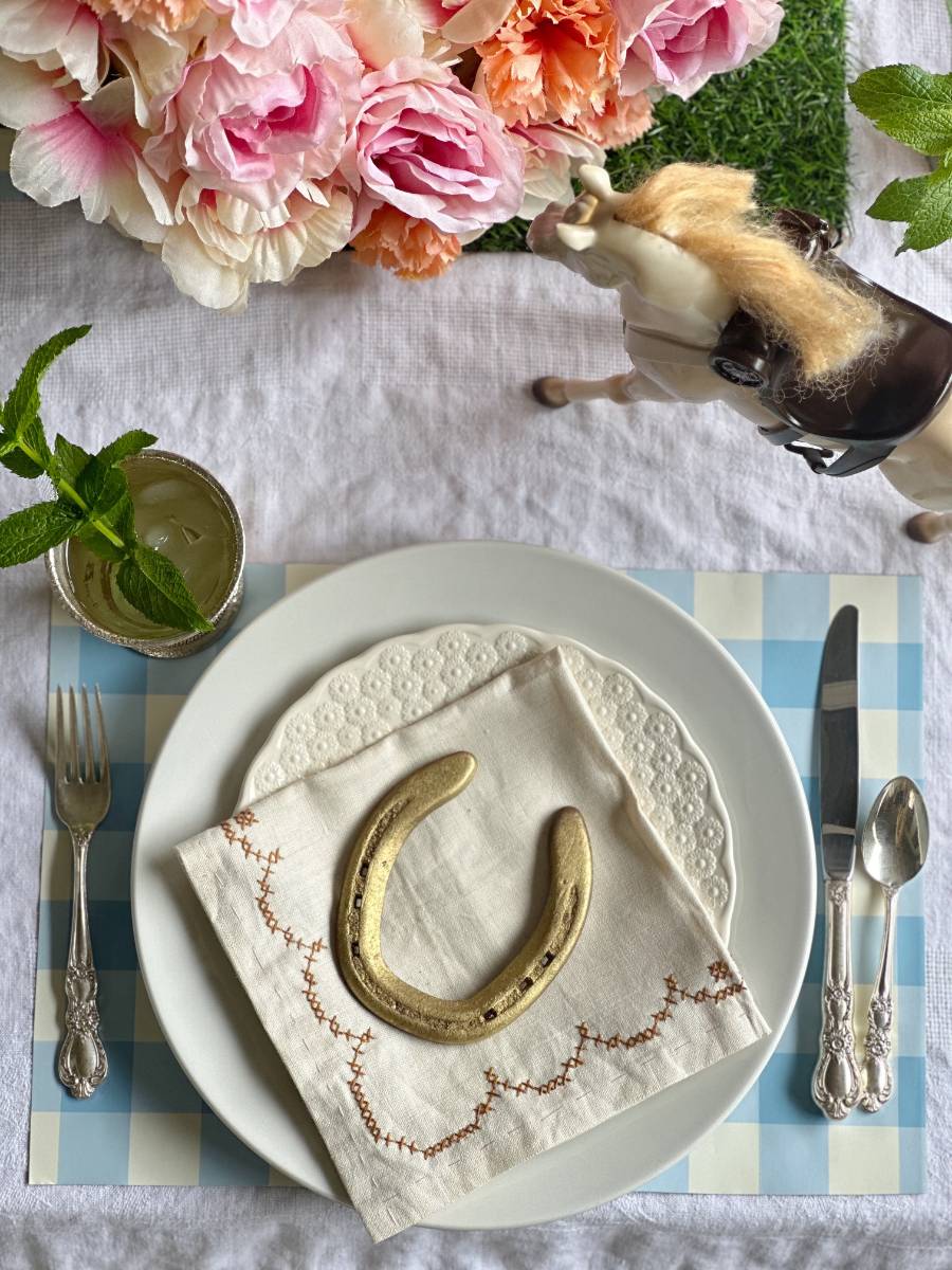 Kentucky Derby Tablescape from Vintage Home Designs