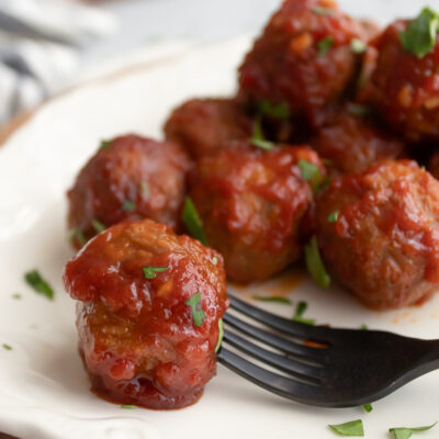 Simple Savory Crockpot Bourbon Meatballs