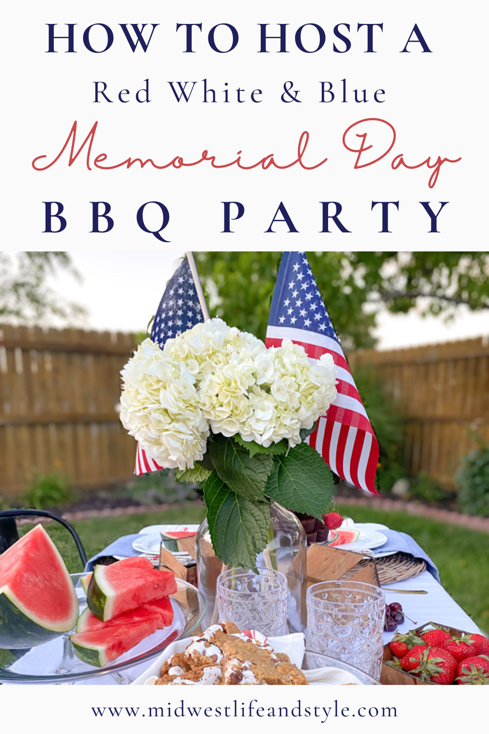 How to Host a Red, White & Blue BBQ Party This Memorial Day