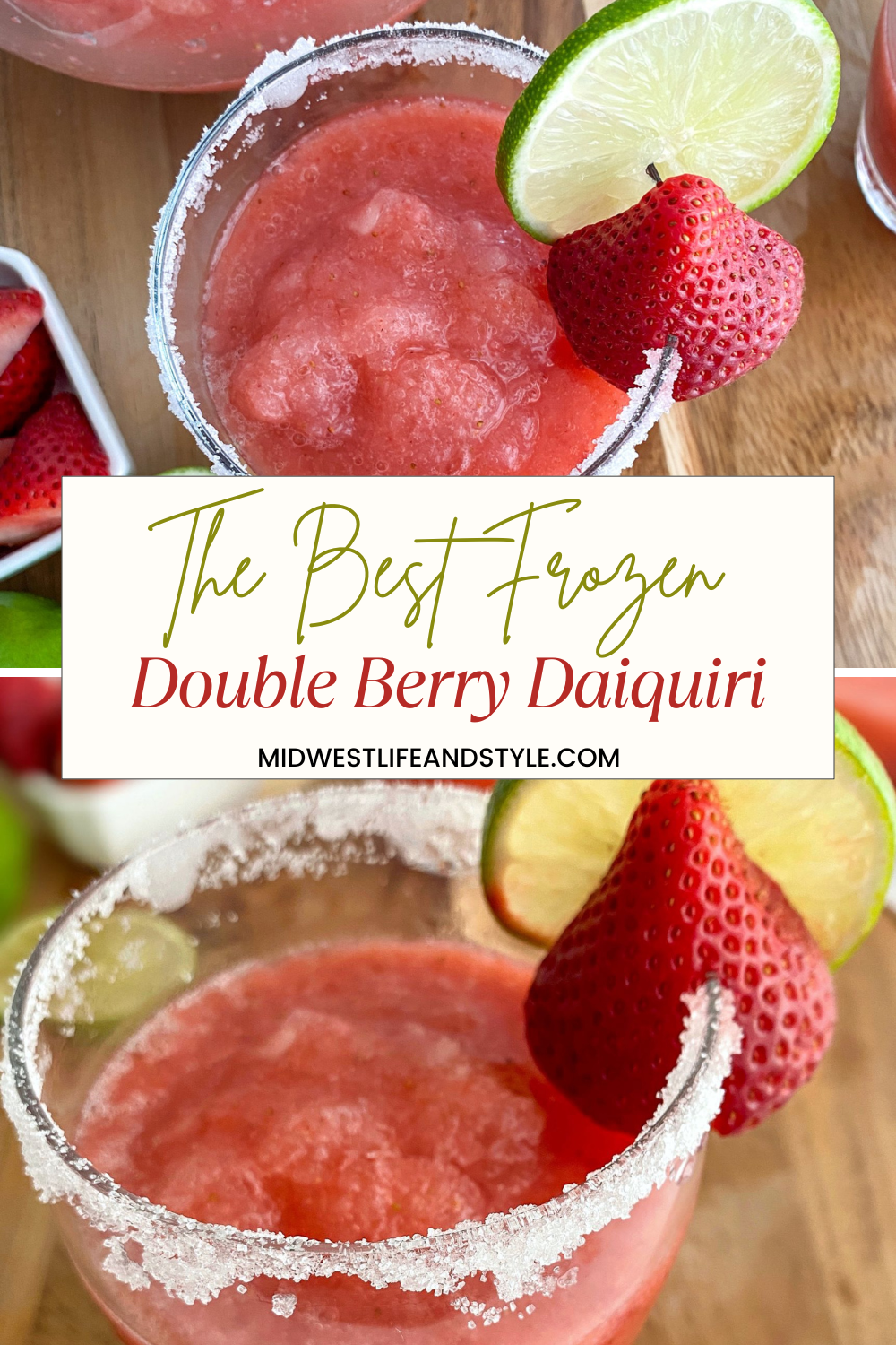 The Best Frozen Double Berry Daiquiri