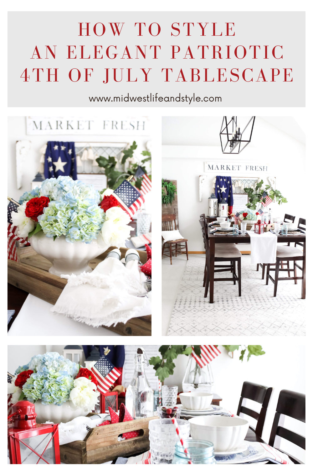 Easy Patriotic Decor for Your 4th of July Tablescape