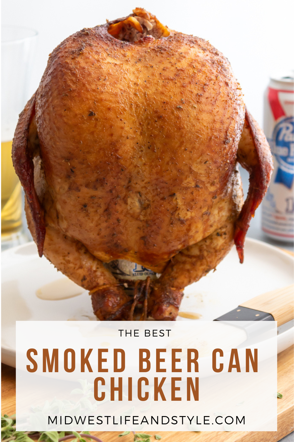 The Best Smoked Beer Can Chicken