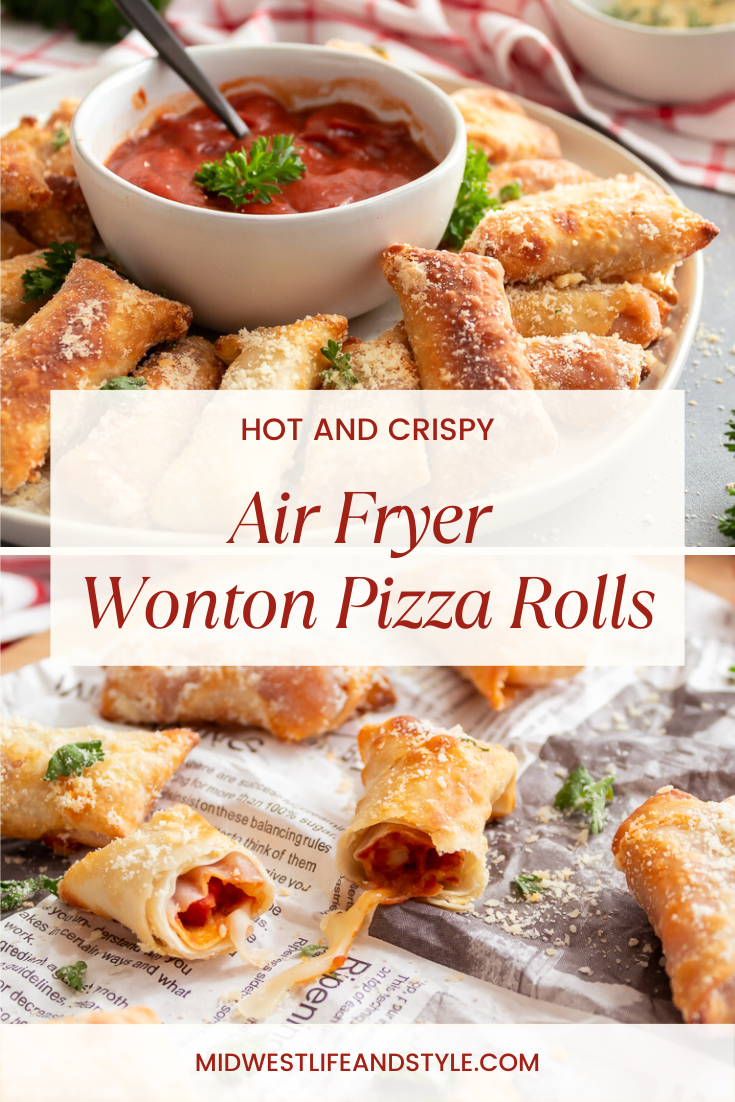 Crispy Homemade Pizza Rolls in the Air Fryer