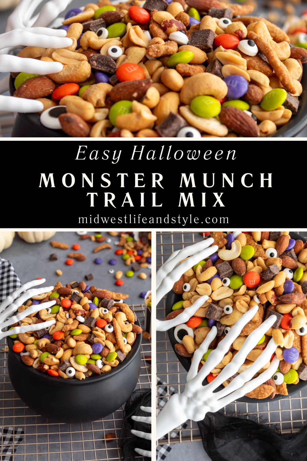 Easy Halloween Monster Munch Trail Mix