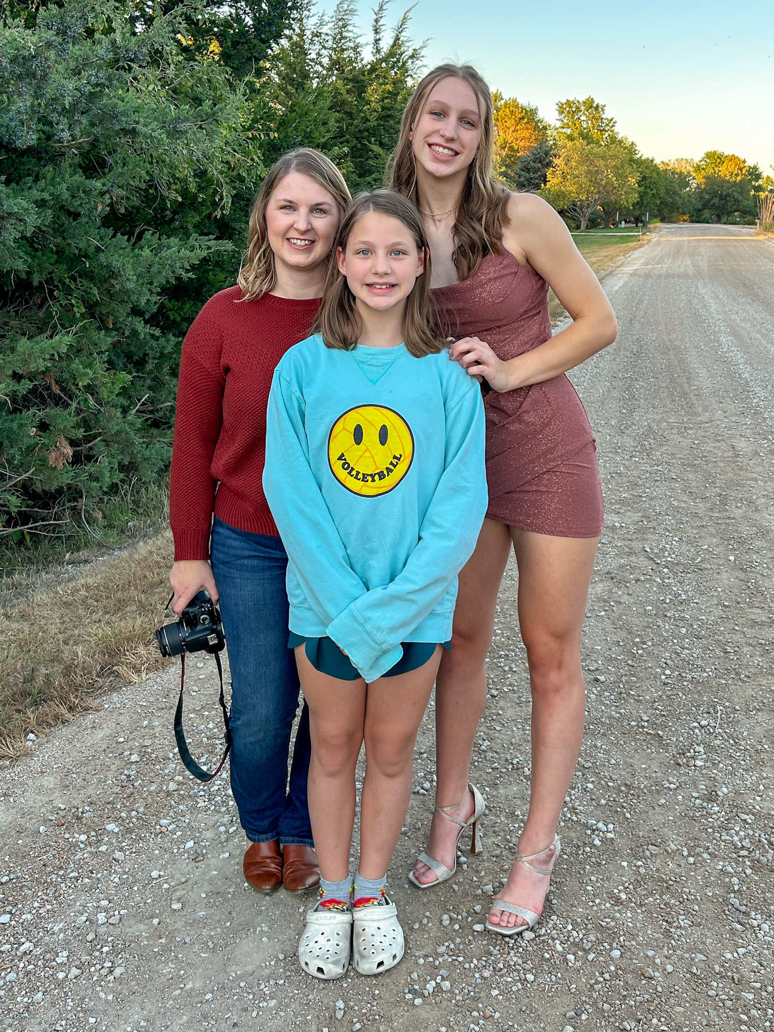 Me and my girls for Peyton's Junior year of Homecoming