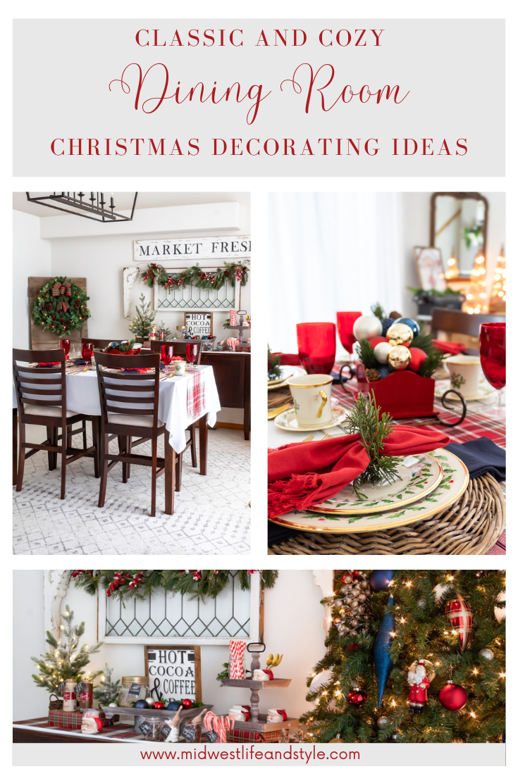 Classic and cozy dining room Christmas decorating ideas