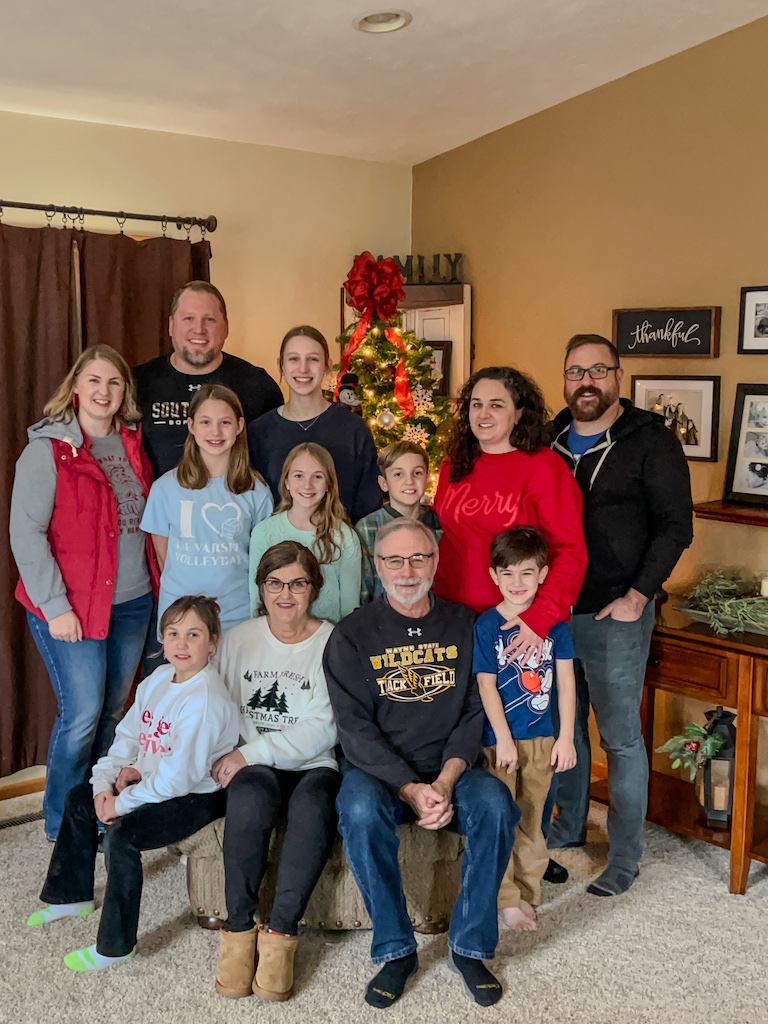 Family Christmas photo