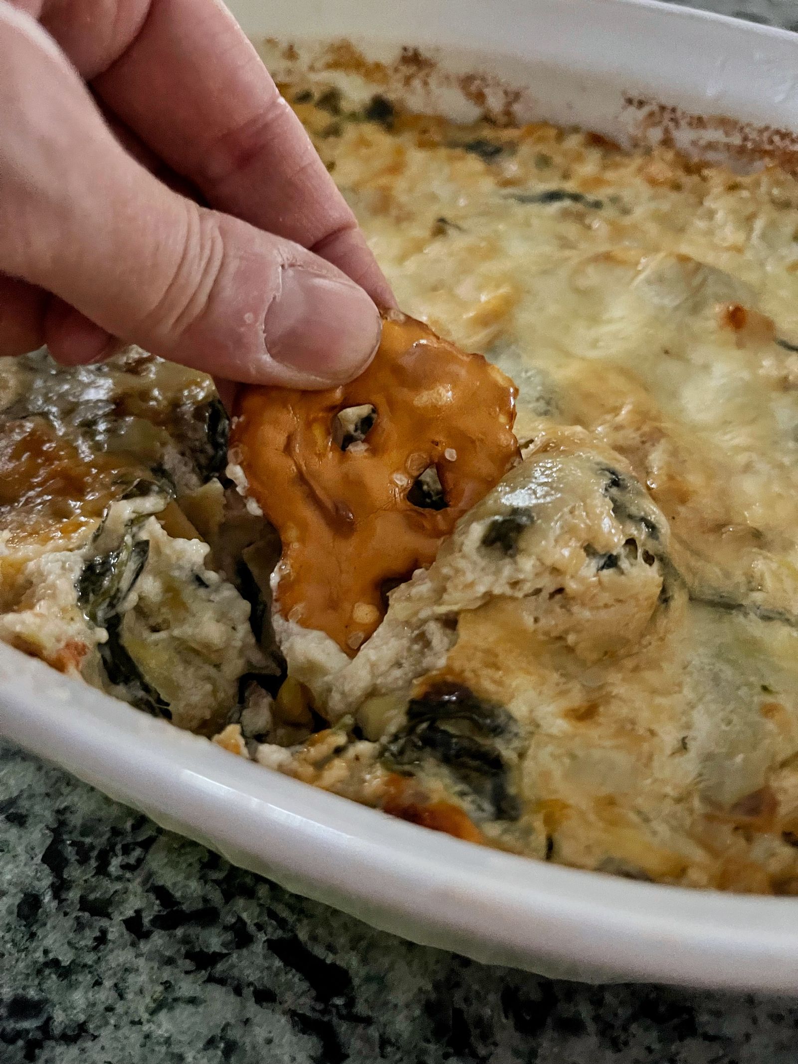 Spinach and artichoke dip from Bricks 'n Blooms